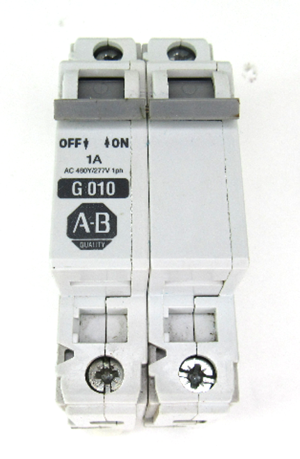 Allen Bradley 1492-CB2 G010 Circuit Breaker, 1 Amp, 277V AC, 2-Pole