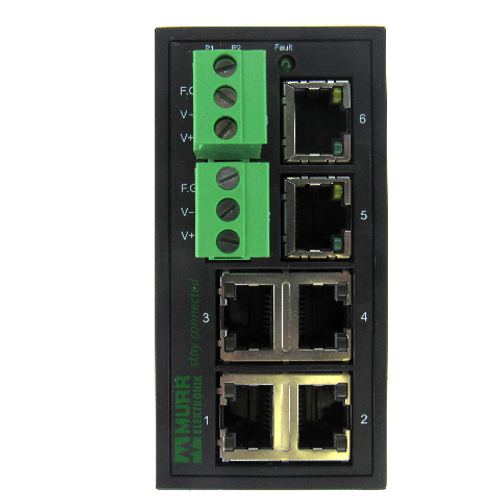 Murr Elektronik MES 10/100 58170 Ethernet Switch, 9-30V DC, 0.6 Amp