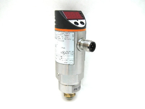 Ifm Efector PN7229 Pressure Sensor 18-30 Vdc 1/4 Npt -30-+20 Range