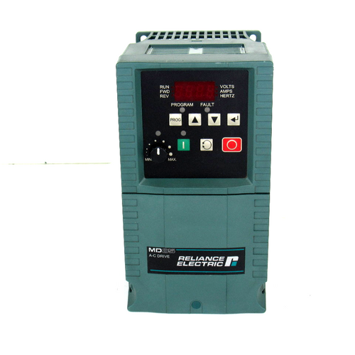 Reliance Electric 6MDBN-2P3102 Ser. A, AC Drive, 3-Phase, 240V AC, 2.5 Amp, 48-63Hz