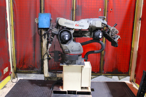Motoman EA1400 Robotic Welding Cell XRC with Motoweld EL350 Welder & Positioner Motoman EA1400 Robotic Welding Cell XRC with Motoweld EL350 Welder & Positioner