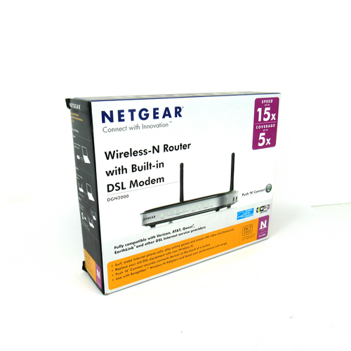 Netgear DGN2000-100NAS Wireless-N Router with Built-In DSL Modem