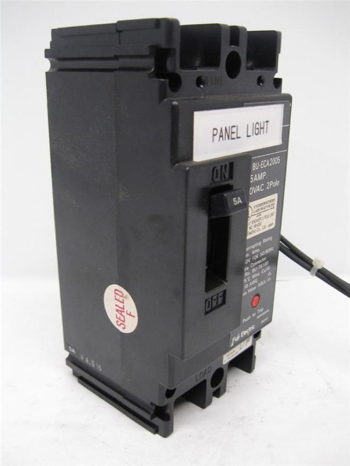 Fuji Electric BU-ECA 2005 240VAC, 5 Amp, 2 Pole Circuit Breaker