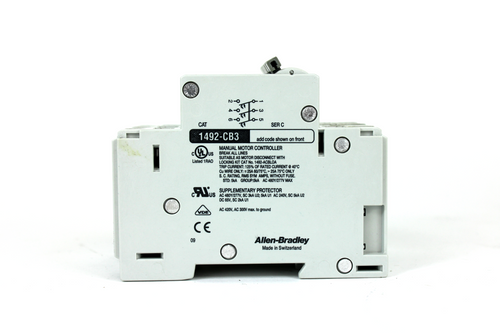 Allen Bradley 1492-CB3H040 Ser. C Circuit Breaker, 3-Pole