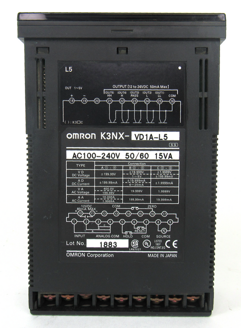 Omron K3NX-VD1A Digital Panel Meter 100-240V