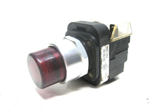 Allen Bradley 800T-PRT16 Illuminated Red Momentary Pushbutton 120V