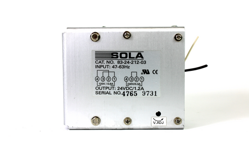 Sola 83-24-212-03 Power Supply, 120/240V AC, 24V DC