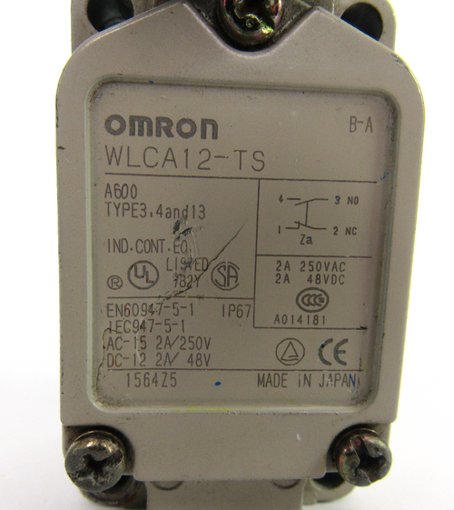 Omron WLCA12-TS Limit Switch 250 Vac 12 Vdc