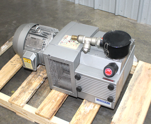 Becker KVT-3.60 Rotary Vane Vacuum Pump w/ Toshiba 0034PTSA24A-P Motor