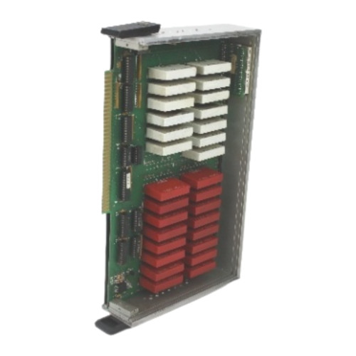 WTC ROBOTRON 503-1-0327-03 PLC Input Output Module with white red terminal blocks green PCB rack mount
