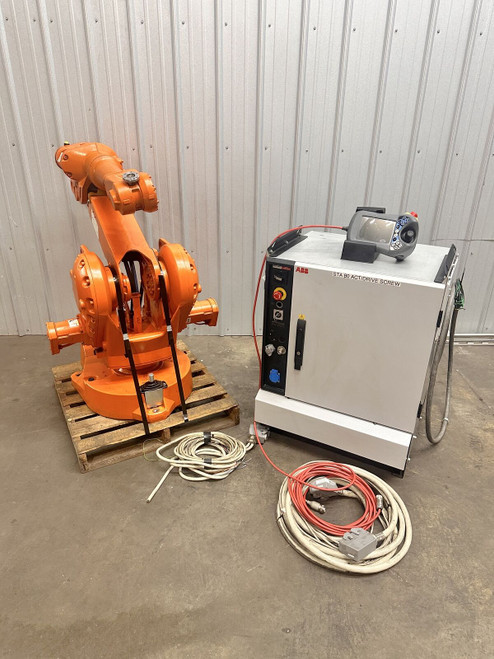 ABB IRB2400 Robot 12Kg Payload w/ IRC5 M2004 Control & Teach Pendant ABB IRB2400 Robot 12Kg Payload w/ IRC5 M2004 Control & Teach Pendant