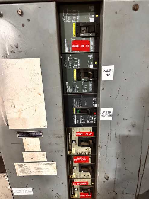 Square D QED 1200 Amp Switchboard with NAL361200 Main Breaker