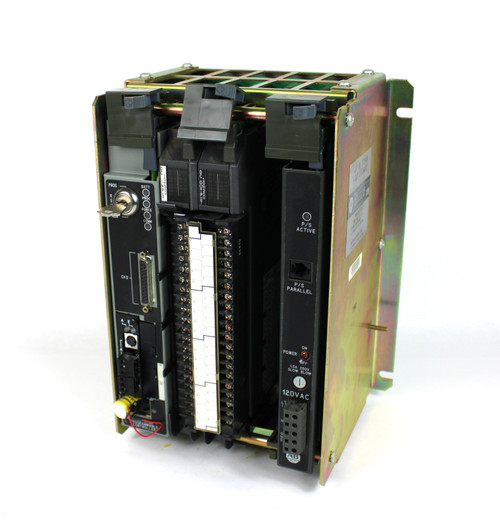 Allen Bradley 1771-A1B 4-Slot I/O Chassis w/ PLC-5/30 Programmable Controller & 3 Modules