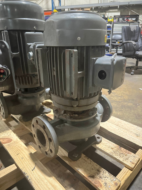 Teco 10Hp Inline Vertical Pump 200 GPM 3" x 3" Flanged Inlet / Outlet