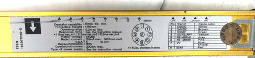 Omron F3SN-B1207P25-L & F3SN-B1207P25-D Safety Light Curtain Set, 1200mm, 25mm Resolution