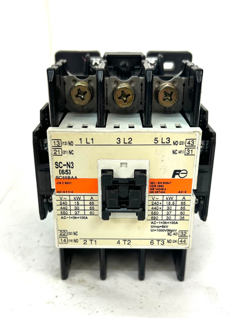 Fuji Electric SC-N3 SC65BAA Contactor 100-110V Coil Voltage