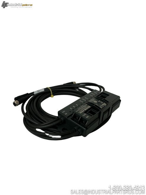 PepperlFuchs VBA-3E3A-G20-ZEL/E2L-P1 I/O Module with cables and connector ports black housing industrial automation