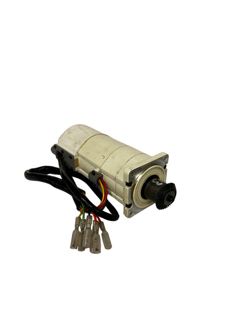 Panasonic MSM022Q8V AC Servo Motor with gear reduction and multi-wire cable harness connector assembly