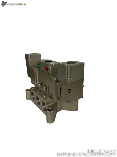 SMC VP4350 5-Port Solenoid Valve with Threaded Ports Red Green LED Indicators Pneumatic Control Valve
