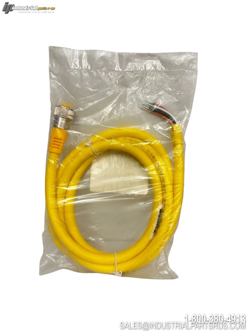 TURCK RKM 56-2M/S1587 Sensor Cable Yellow PVC Jacket M12 Connector 2 Meter Length Industrial Automation Cable