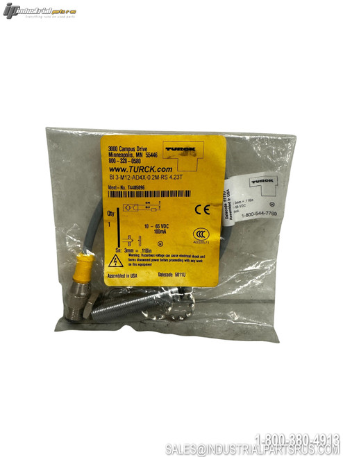 TURCK Bi 3-M12-AD4X 0.2M-RS 4.23T Inductive Pro...