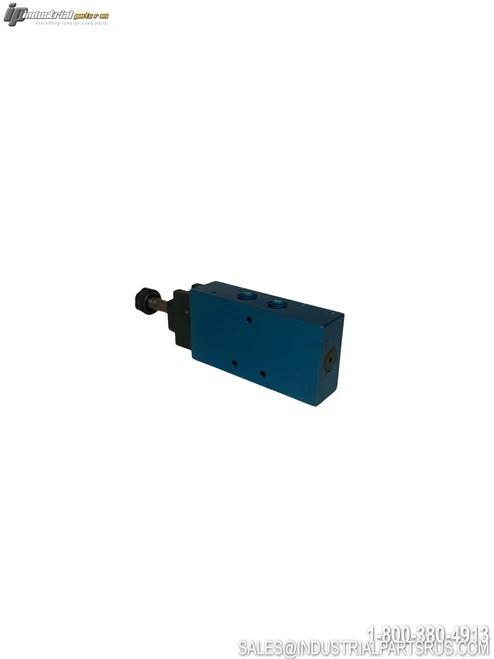 AV L2003AAWR Solenoid Valve with Manual Override Blue Anodized Aluminum Body Threaded Ports Industrial Control