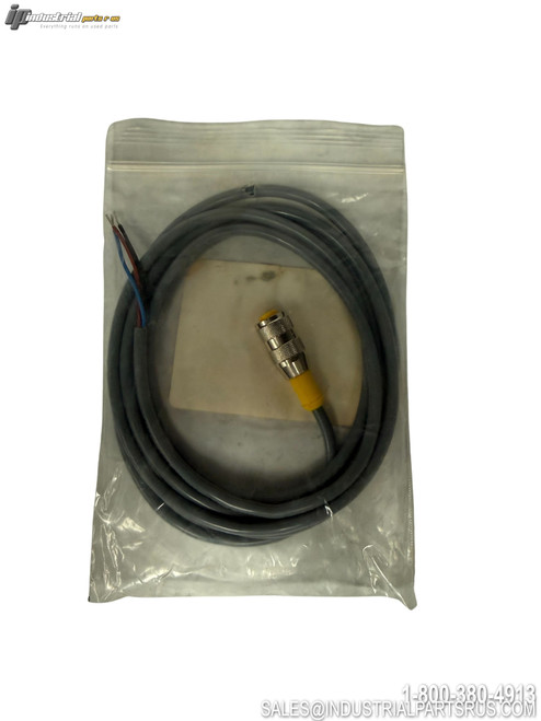 TURCK RK 4T-2/SV Actuator and Sensor Cable with M12 Connector and Wire Leads in Clear Packaging