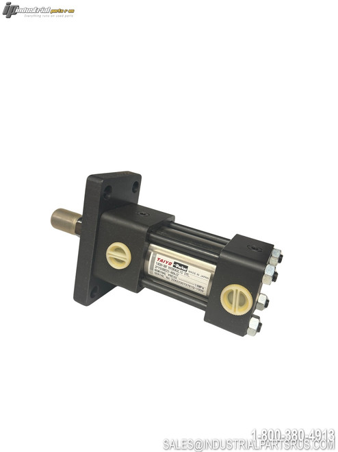 Taiyo 140h-8r hydraulic cylinder double acting tie rod mount with front flange brass ports industrial pneumatic