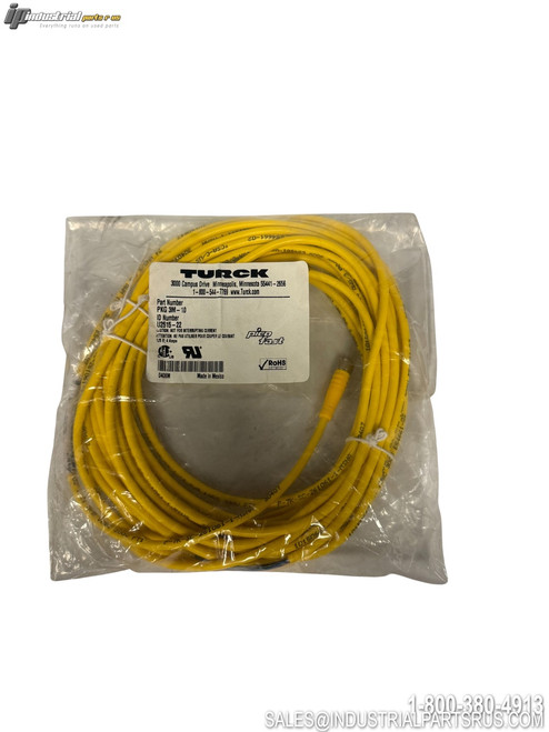 Turck PKG 3M-10 Yellow Sensor Cable 10 Foot Length