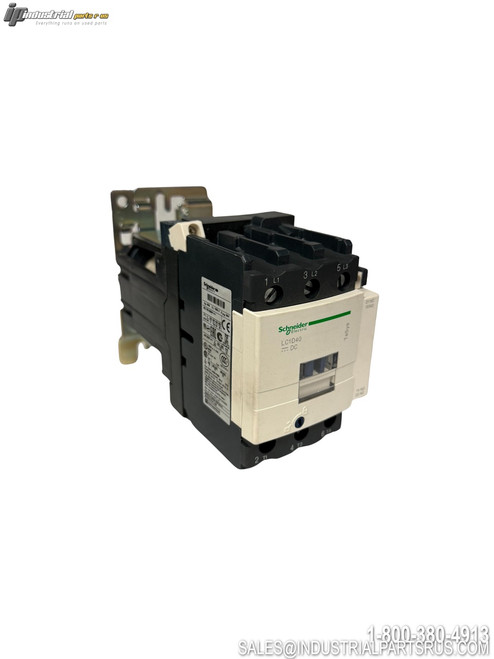 Schneider Electric LC1D40BD Contactor 3-pole 40A 24VDC coil screw terminals TeSys D series