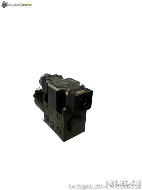 NACHI SS-G01-AR-R-C1-31 Pneumatic Valve with Solenoid Actuator and Mounting Block Side View