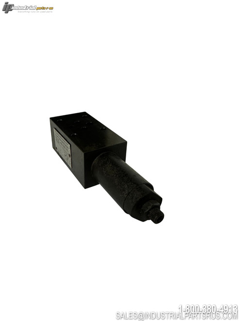 Daikin Industries Ltd MQC-02B-2-50 Hydraulic Valve Black Aluminum Body Threaded Connection Pressure Relief Control