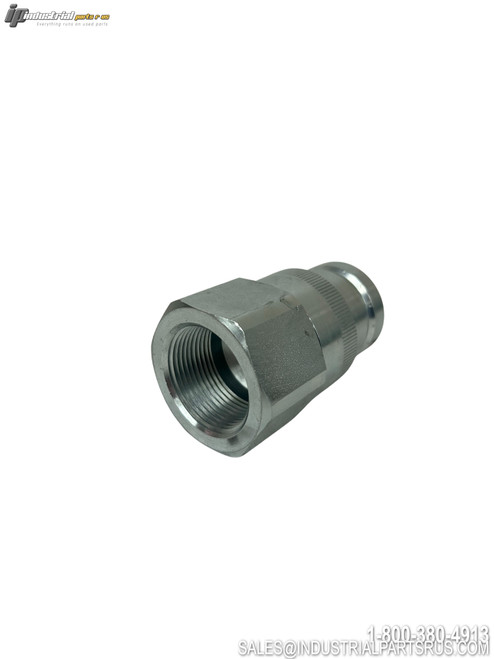 Snap tite 71-3N16 Hydraulic Quick Coupling Nipple with threaded female port and knurled body zinc plated steel
