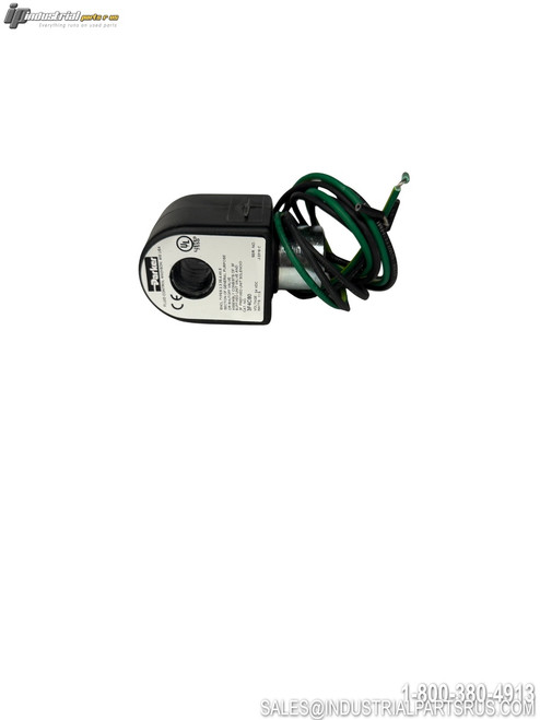 UNITSOLENOID 3F4C80 Solenoid Coil with Wire Leads Black Housing White Label Industrial Hydraulic Valve Component