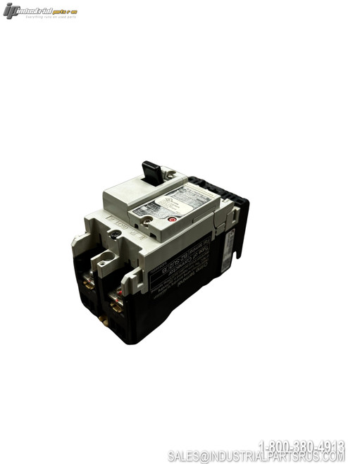 Fuji Sa52rcul 2-Pole Circuit Breaker with Manual Reset Handle and Terminal Connections