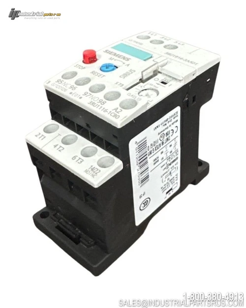 Right Side Siemens 3RU1916-3AA01 Overload Relay - Used - Good
