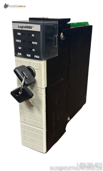 Right Side Allen Bradley 1756-L55/A PLC Processor - Used - Good