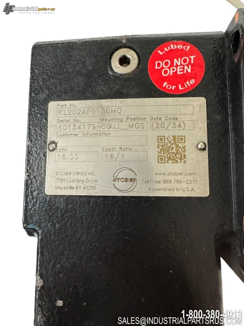 Stober KL202AF0160MQ Gear Reducer Image 2
