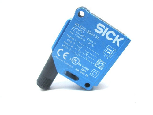 Sick WL12G-302431 Photoelectric Sensor 10-30 Vdc 0-4m Range, PNP, M12 Connector