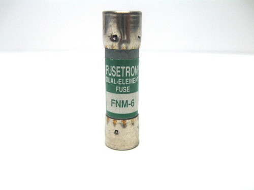 Fusetron FNM-6 Dual Element Fuse 250 Vac, 6 Amp