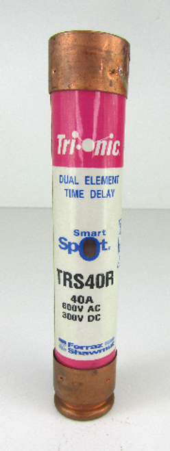 Gould Shawmut TRS40R TIme Delay Fuse 40 Amp 600 Vac Current Limiting
