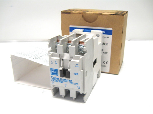 Cutler Hammer CE15FNS2AB Contactor Size F, 2 Pole, Open Type 110/120 Volt New