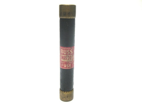 Buss NOS 20 One-Time Fuse 20 Amp, 600 Volt Or Less