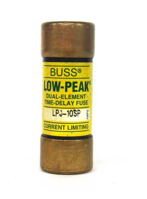Bussman LPJ-10SP Time Delay Fuse 10 Amp, 600 Vac, 300 Vdc