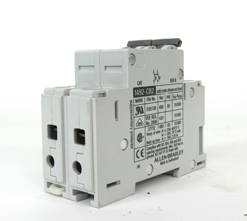 Allen Bradley 1492-CB2 G 060 w/ 1492-ACB 6A 277Vac Ser. B