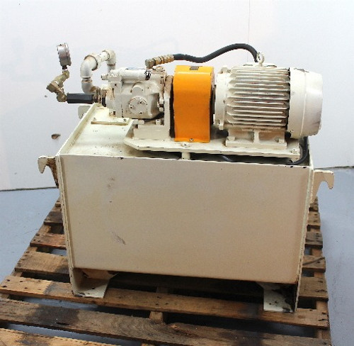 Daikin 3hp Hydraulic Unit V15A2R-95 Piston Pump 42 Gallon Tank Press Comp.