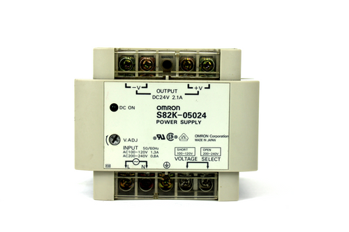 Omron S82K-05024 Power Supply 24V, 2.1A Output, 100-240V 1.3A Input