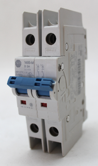 Allen Bradley 1489-M2D030 Ser. D Circuit Breaker, 3A, 2 Pole