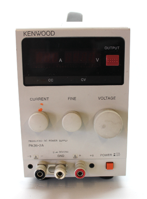Kenwood PA36-2A Regulated DC Power Supply, 0-36V, 2A