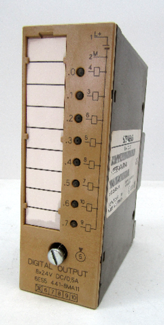 Siemens Simatic S5 6ES5441-8MA11 Output Module, 0.5A, 24V